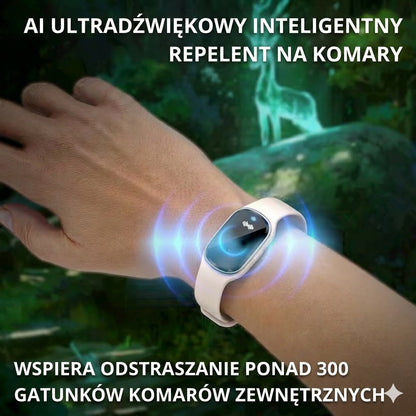 🦟 Bransoletka ultradźwiękowa przeciw komarom – ochrona bez chemii na każdy dzień