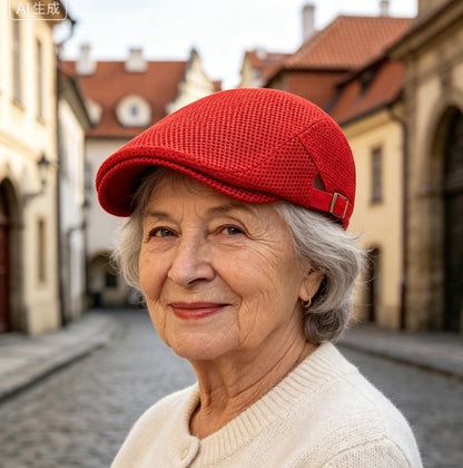 Przewiewna letnia kaszkietówka dla seniorów – lekka, oddychająca i chroniąca przed słońcem ☀️ Druga sztuka za pół ceny! Odpowiednia dla kobiet i mężczyzn