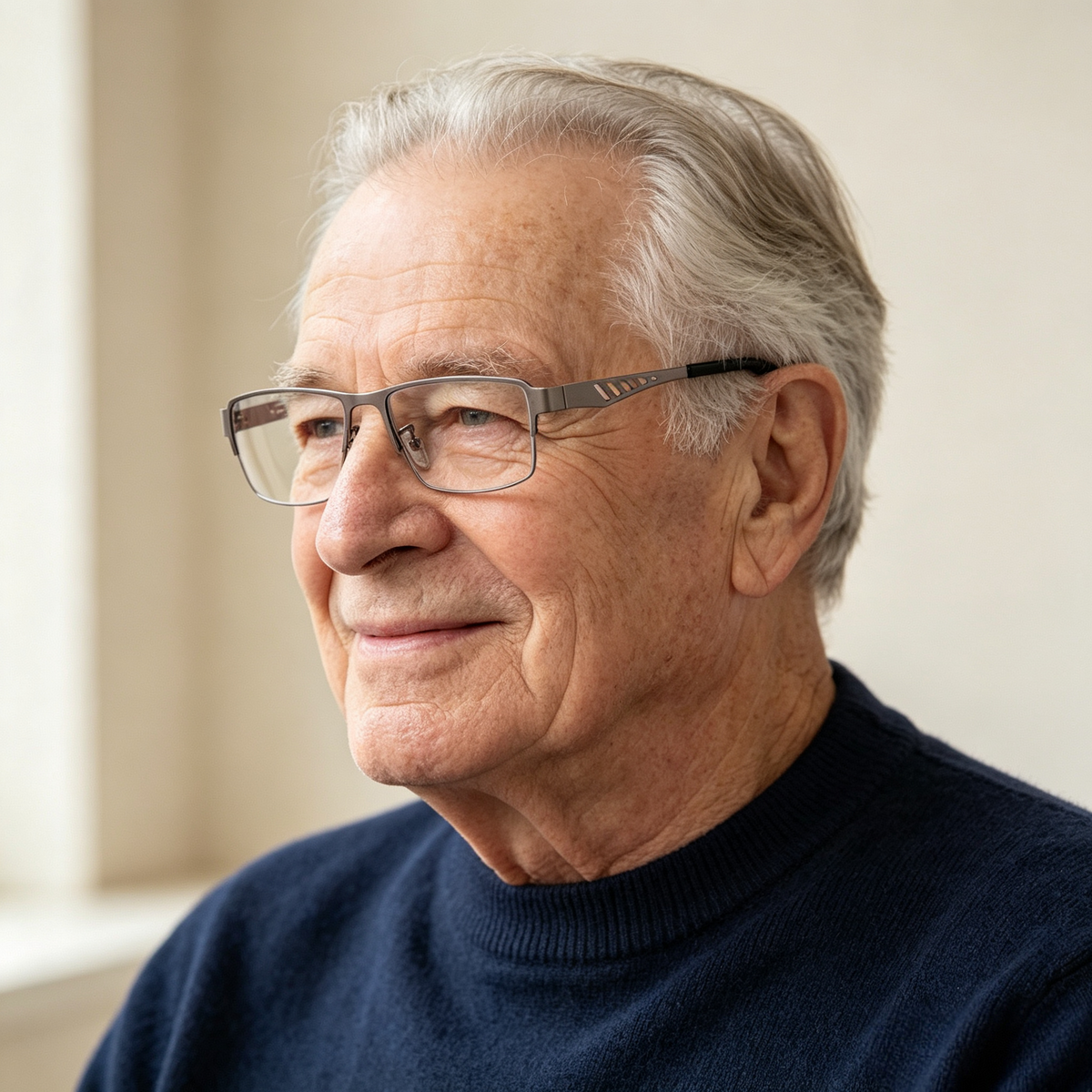 Pomaga seniorom widzieć wyraźniej — inteligentne okulary z zoomem i automatycznym ustawianiem ostrości zapewniają wyraźny obraz z bliska i z daleka.