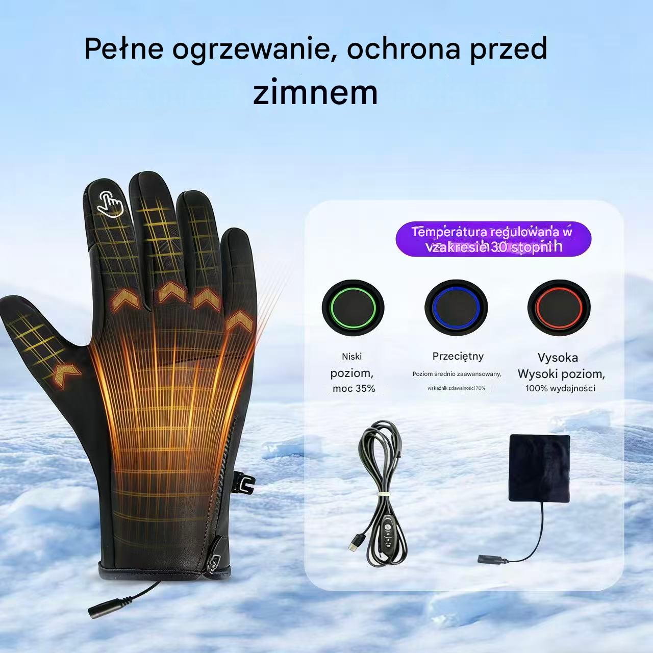 Inteligentne ogrzewane rękawice z 3 poziomami regulacji🔥 | Zaprojektowane dla seniorów, szybkie ogrzewanie w kilka sekund, ochrona przed mrozem