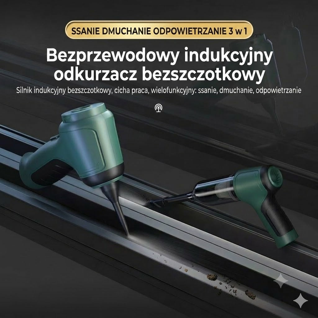 ⚡ Bezprzewodowy ręczny odkurzacz o dużej mocy ssania – idealny pomocnik do domu i samochodu