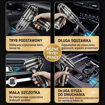 ⚡ Bezprzewodowy ręczny odkurzacz o dużej mocy ssania – idealny pomocnik do domu i samochodu