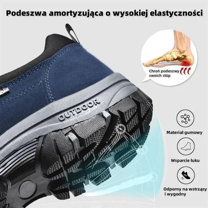 Wodoodporne i wygodne buty ortopedyczne dla mężczyzn, idealne do chodzenia i turystyki