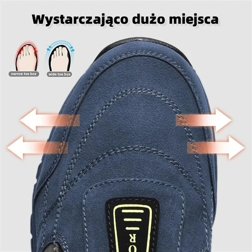 Wodoodporne i wygodne buty ortopedyczne dla mężczyzn, idealne do chodzenia i turystyki