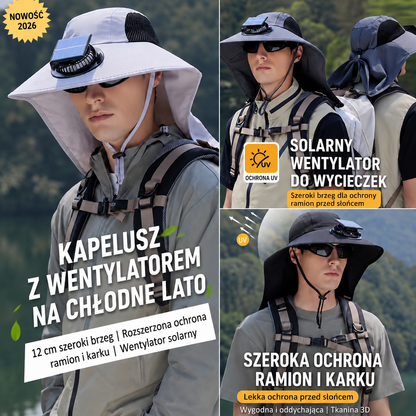 Chłodzący kapelusz z wentylatorem – ulga podczas gorących letnich dni