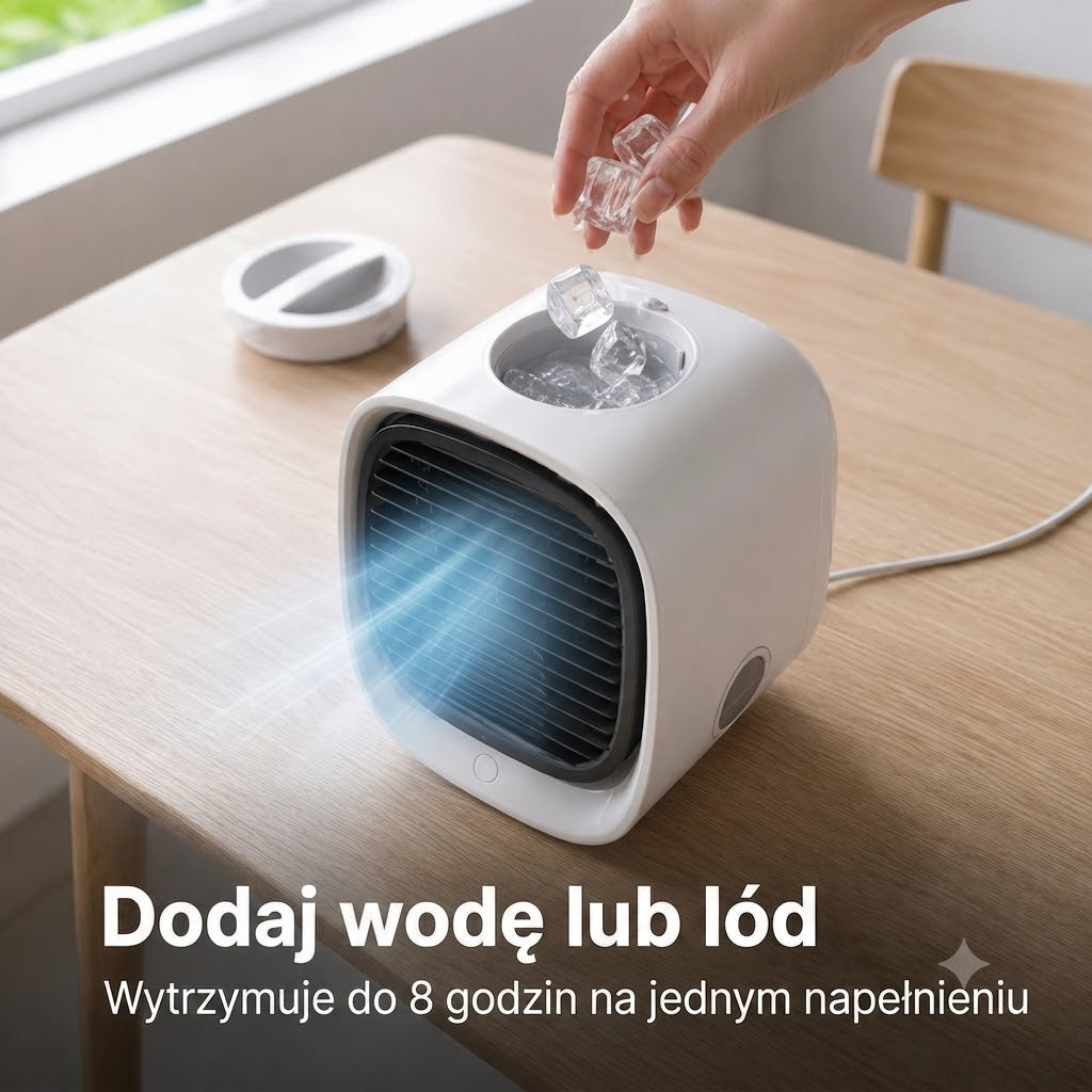 Mini przenośny klimatyzator | Bez wiercenia | Niskie zużycie energii | Cicha praca