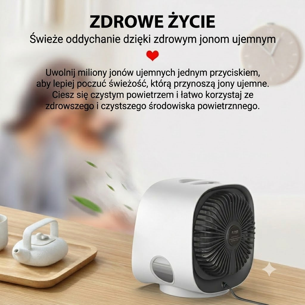 Mini przenośny klimatyzator | Bez wiercenia | Niskie zużycie energii | Cicha praca