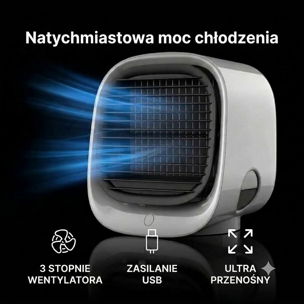 Mini przenośny klimatyzator | Bez wiercenia | Niskie zużycie energii | Cicha praca