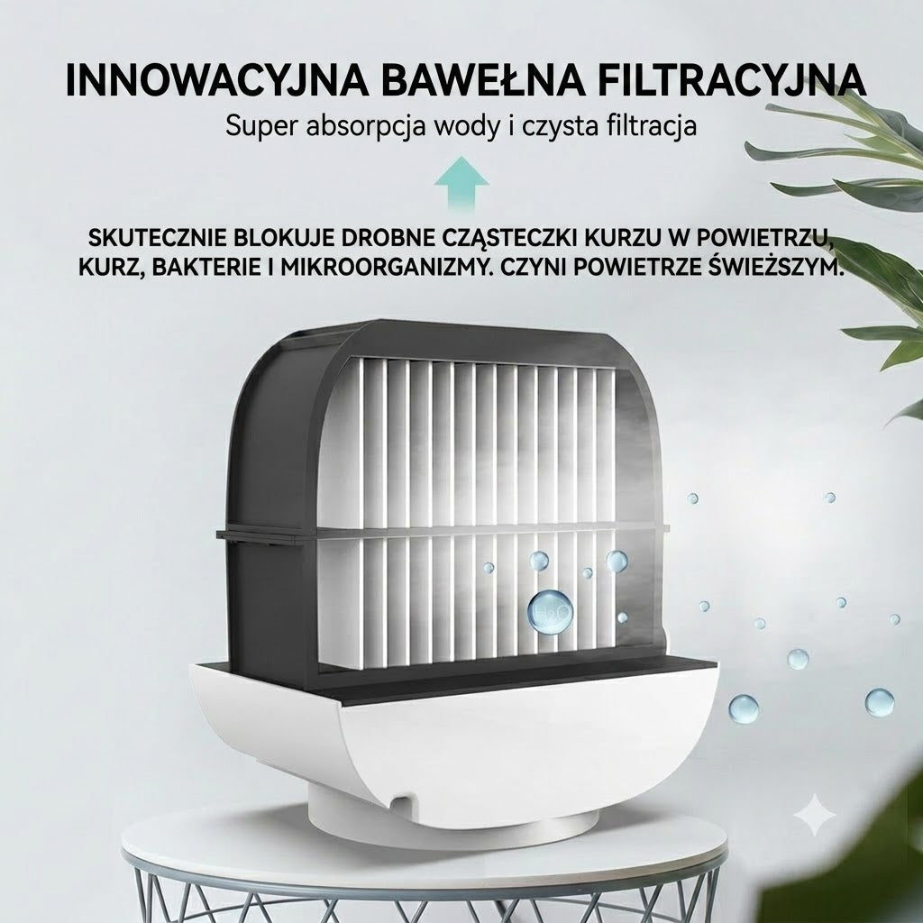 Mini przenośny klimatyzator | Bez wiercenia | Niskie zużycie energii | Cicha praca