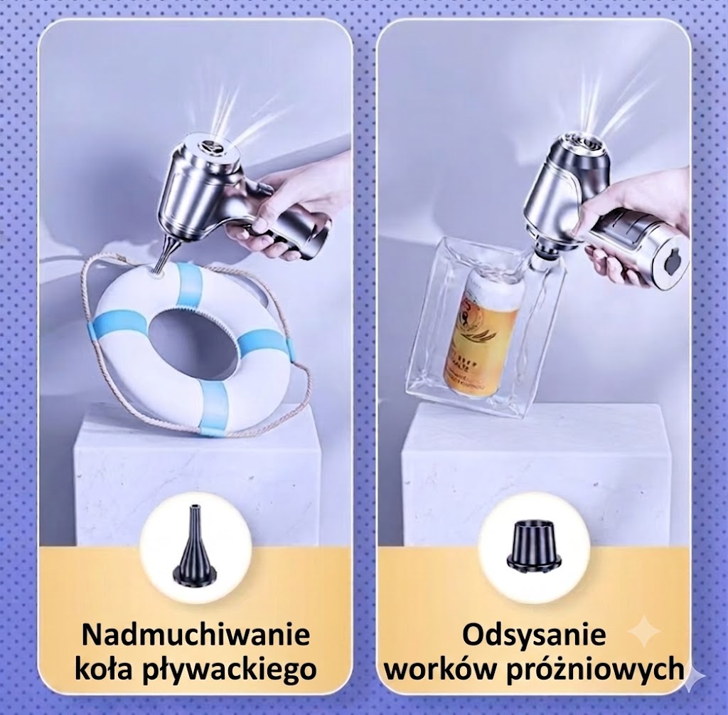 ⚡ Bezprzewodowy ręczny odkurzacz o dużej mocy ssania – idealny pomocnik do domu i samochodu
